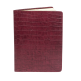 Carnet Blabla cuir fa�on croco framboise